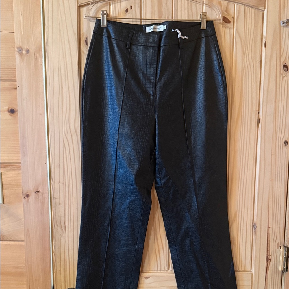 Black Straight Leg Pants